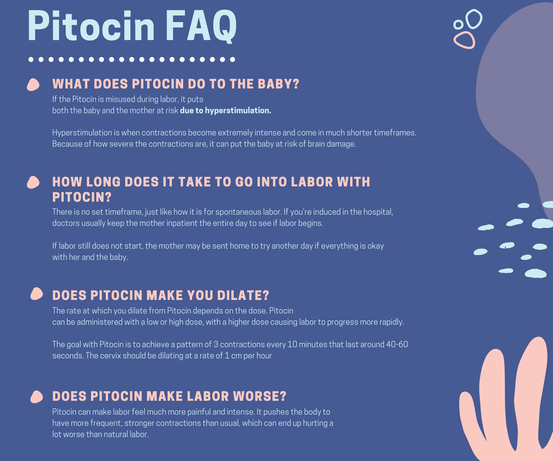 pitocin faq infographic