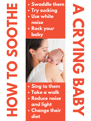 How to Soothe a Crying Baby Infographic